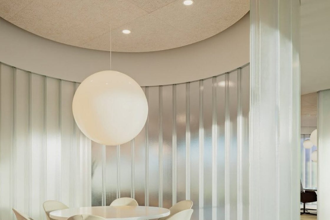 Completed channel-glass room